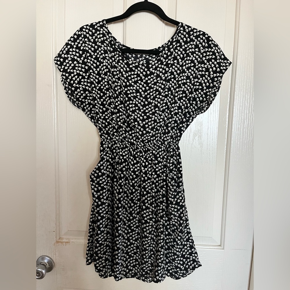 Floral / leaf print illa illa dress with pockets